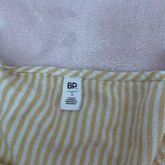 BP Nordstrom vertical stripe cami tank yellow top - Picture 4 of 5